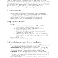 Renesans notatki do matury – kluczowe informacje i analizy dzieł