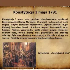 Historia konstytucji 3 maja: jej znaczenie i wpływ na Polskę